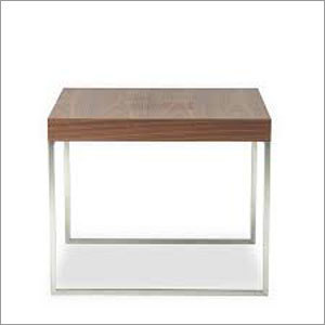 Industrial Side Table - Wood and Iron Structure, Lightweight and Durable with Stylish Modern Design, Easy to Clean Surface
