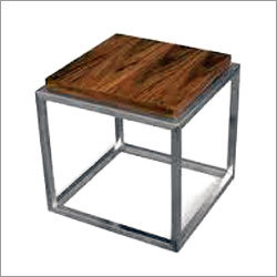 Eco-Friendly Steel Industrial Side Table Design