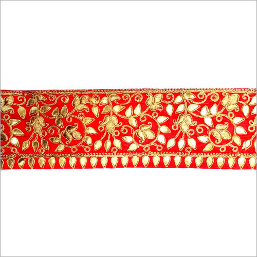 Saree Border Gota Work Lace Decoration Material: Beads