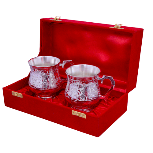 Sliver Plated Tea Mug Set