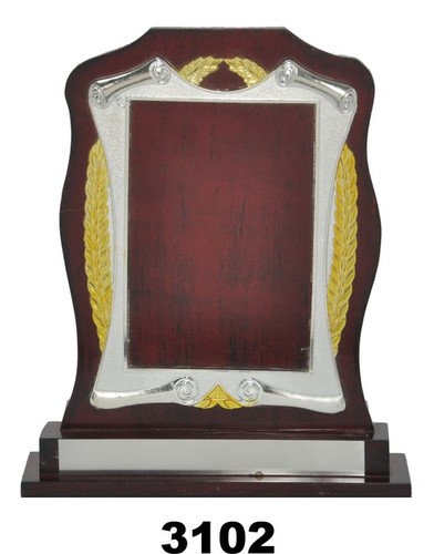 wooden trophy frame