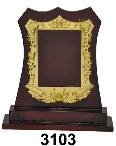 wooden trophy frame