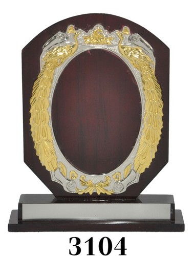 wooden trophy frame