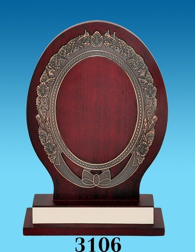 wooden trophy frame