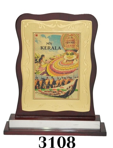 wooden trophy frame