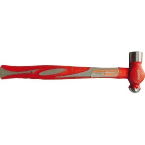 Ball Pein Hammer - Drop Forged Carbon Steel Head , Hardened Tempered with Fiberglass Handle for Enhanced Durability and Performance