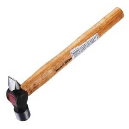Cross Pein Hammer - Drop Forged Carbon Steel Head, Hardened Striking Faces, Seasoned Wooden Handle