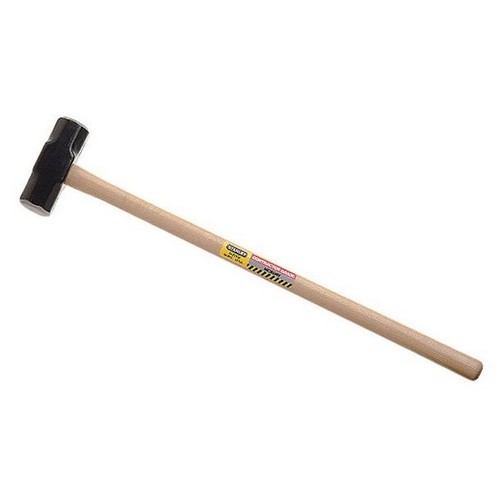 Sledge Hammer - Forged Steel Head, Tempered Finish | Hickory Handle, Machine Finished, Ideal for Striking Tasks