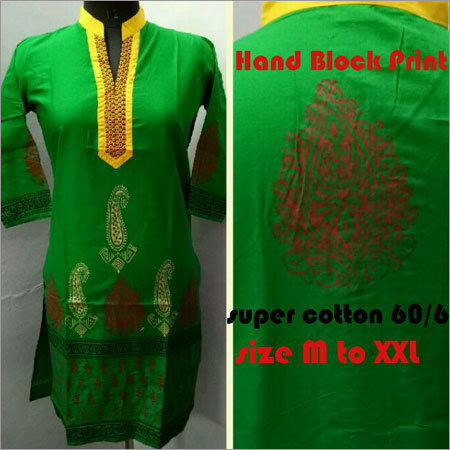 Hand Block Print Kurti