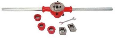 Pipe Die Set - Steel Alloy, 3-Piece Set | Durable Pipe Threading Tools