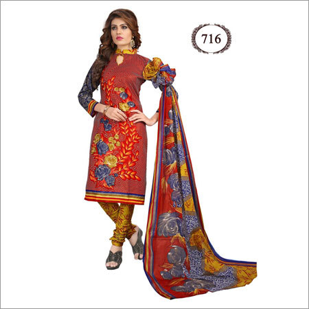 Mix Printed Cotton Dress Material