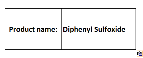 Diphenyl Sulfoxide - Molecular Weight 186.23 g/mol, Boiling Point 310°C | High Purity, Versatile Uses, Efficient Synthesis