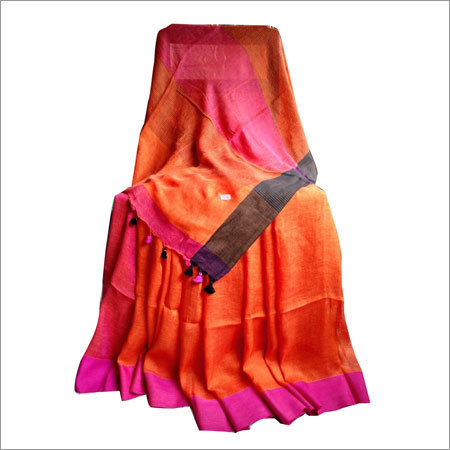 Linen Handloom Saree