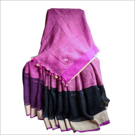 Linen Handloom Cotton Saree