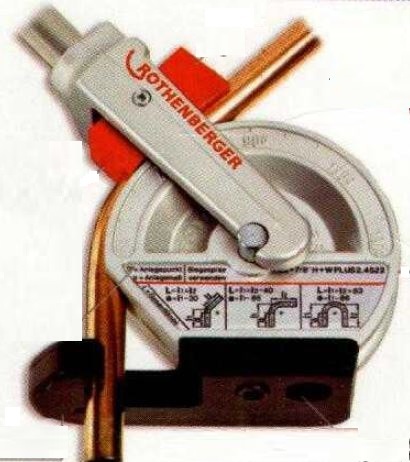 ROBEND? H+W Plus Tube Bender - Cold Bending Tool for 12-15-18-22 mm Pipes, Accurate Bending with Minimum Size Chart and Radius Display, Free-Hand Bending Capability