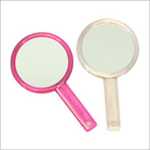 Hand Mirror - AS Material, 84 x 7 x 153 mm, Pink | Clear Reflection, Durable & Portable Design, Stylish Look, Easy to Use