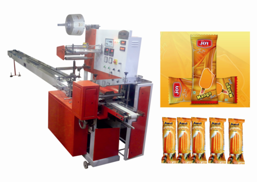 Ice Cream Packaging Machine - Stainless Steel 18x4x6 in. White | 2hp Electric Automatic PLC Control Sterilizer for Food and Beverage