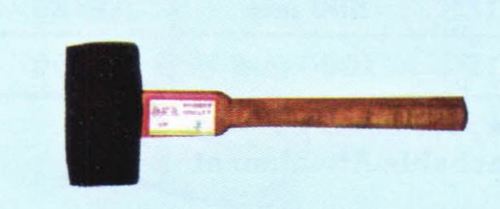 Rubber Mallets - Rubber Head, Strong Wood Shaft | Ideal for Installation and Demolition Tasks, Provides Soft Impact Without Damage