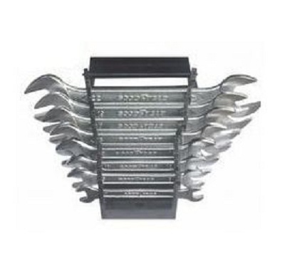 Open Spanner Wrench Set - 8 Pieces, Sizes: 6-7 to 20-22 mm | Durable Steel Construction for Versatile Applications