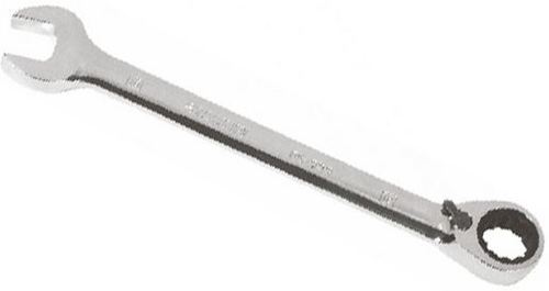 Combination Reversible Ratcheting Spanner - Full Polish Finish, Metric Size, Durable Solid Construction, Enhanced Ratcheting Mechanism