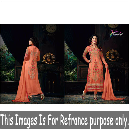 Designer Suit - Silk Blend, 54 Inches, Peach | Elegant Design, Comfortable Fit, Stylish Look, Perfect Stitching, Versatile Style, Trendy Fashion