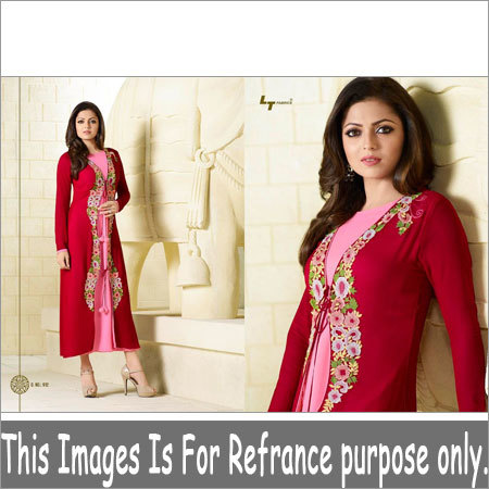 Long Kurtis - Cotton, 54 Inches, Red | Soft Fabric, Vibrant Colors, Easy Wash, Wrinkle-Free, Long Sleeves, Mesmerizing Style, Casual Wear