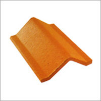 Spanish Ridge Tile - Clay 205X160 mm Orange, Durable Weatherproof Ridge Tile with Seamless Finish