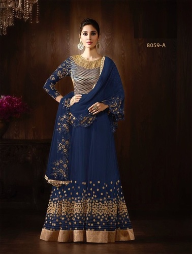 डिज़ाइनर फ्लोर लेंथ सूट ऑनलाइन