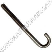 J Bolt - Stainless Steel, Various Sizes | Polished Finish, Rust Resistant, High Strength, Dimensional Accuracy, Durable for Aerospace, Defence, Industrial Use