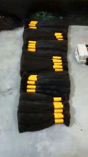 Black Natural Brown Straight Bulk Hair