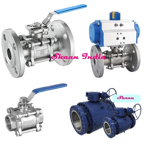 3 Piece Ball Valve - Stainless Steel, 15MM to 300MM Size, Up to 250Â°C, Medium Pressure | Flange & Threaded Connection, Rubber Handle Cover