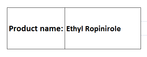 Ethyl Ropinirole - White Crystalline Powder, 99.9% Purity, Molar Mass 272.33 g/mol