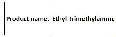 Ethyl Trimethylammonium Bromide