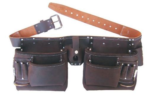 Oily Tanned Top Grain Leather Carpenter Tool Apron