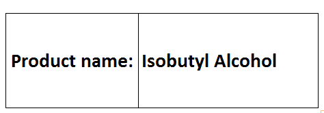 Isobutyl Alcohol