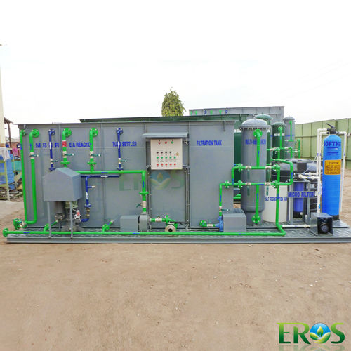 Grey Skid Mounted Sewage Treatment Plant