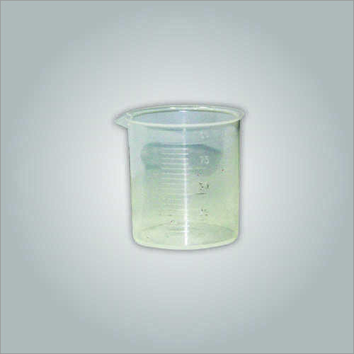 Graduated Drinking Vessel - 100ml Plastic, Clear, 50mm Diameter, 75mm Height | Rustproof, Durable, Graduation Marks, Easy Use