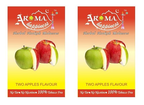 Desi Karigar Aroma Happiness Hookah Flavor - Pack of 2 (Double Apple - 50 g, Double Apple - 50 g)