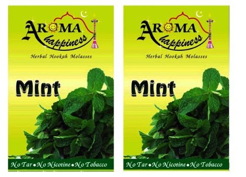 Desi Karigar Aroma Happiness Hookah Flavor - Pack of 2 (Mint - 50 g, Mint - 50 g)