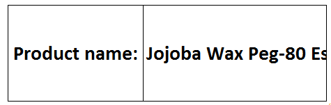 Jojoba Wax Peg-80 Esters - Fully Hydrogenated Beads, 60-70 °C Melting Point | Skin Emollient, High Oxidative Stability, Oil-Soluble