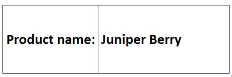 Juniper Berry