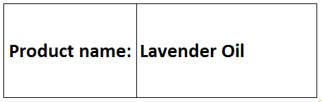 Lavender Oil
