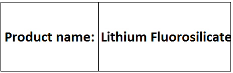 Fluorosilicates