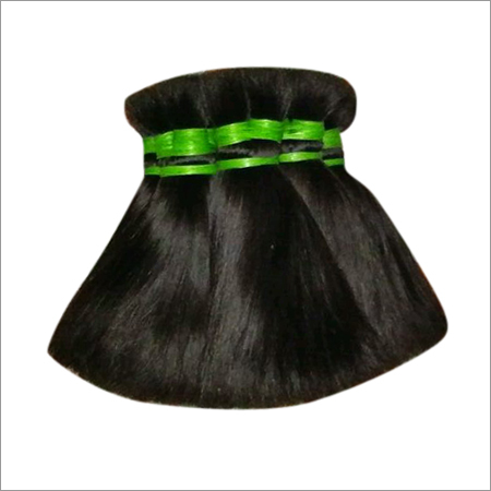 Double Drawn Human Hair - Non Remy Indian Hair, Smooth Soft Black Quality for Unisex Use