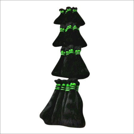 Black Double Drawn Human Hair