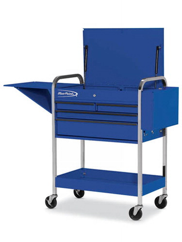4 Drawer Flip Top Roll Cart