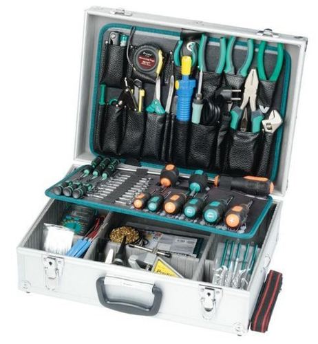Electronic Tool Kit - 36-Piece Set Precision Screwdrivers Durable Plier Assortment Digital Multimeter Adjustable Wrench Soldering Tools Needle File Set Utility Knife Component Storage Box
