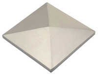 Brass Mirror Cap Pyramid - Nickel Finish, Square Shape | Crafted From Durable Brass For A Sleek And Stylish Reflection Solution