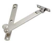 Brass Delux Window Fitting - Nickel Finish, 6 Inch (150 Mm) Size, Metal Material - Ideal For Door Usage
