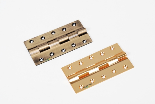 Nickel Finish Brass Railway Hinges With Finishing